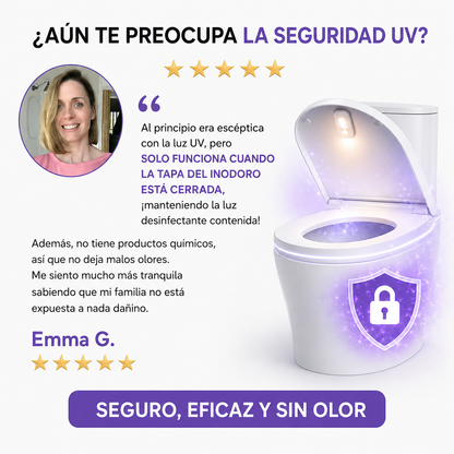 Purificador UV con Luz Nocturna para Inodoro