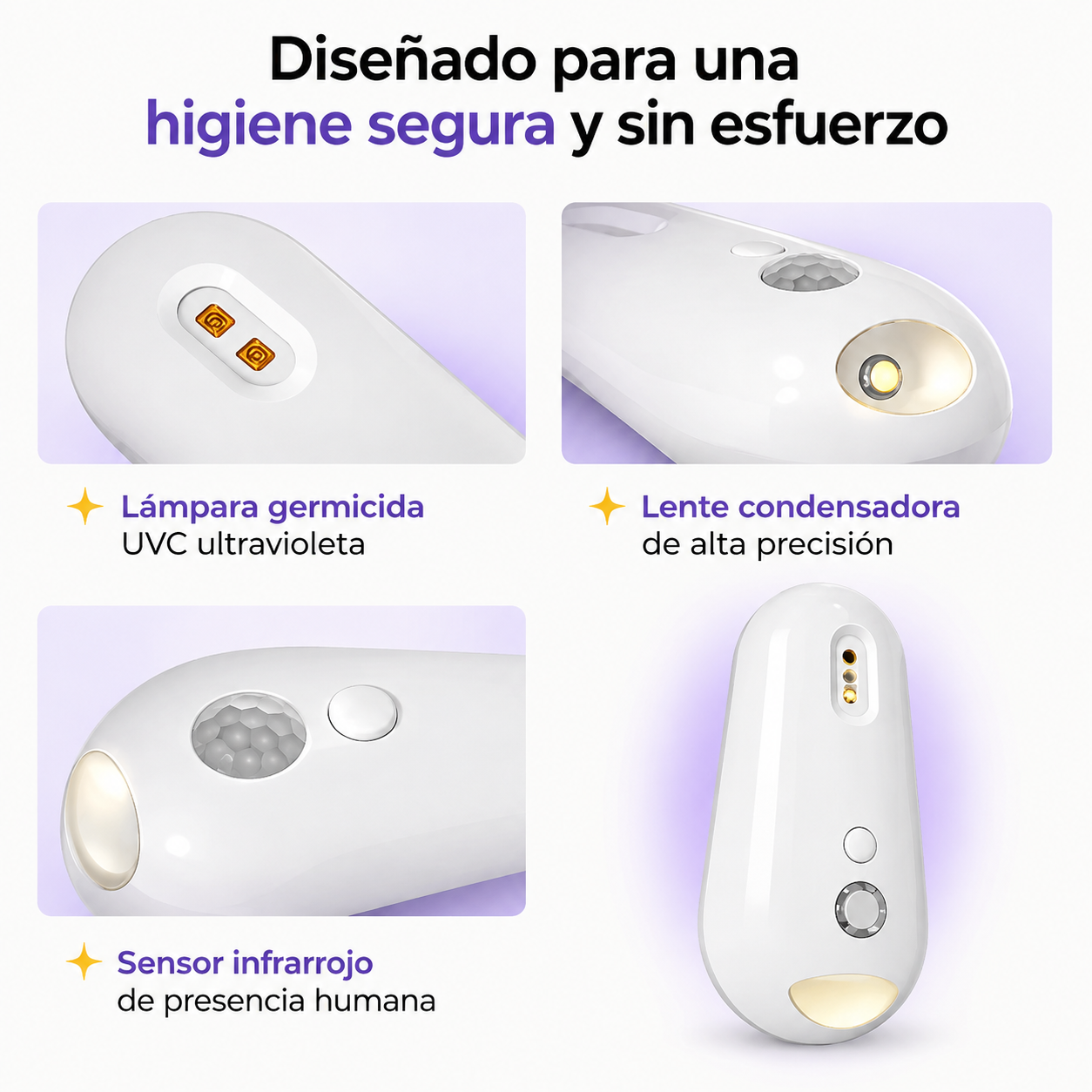 Purificador UV con Luz Nocturna para Inodoro